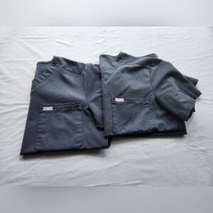 2 Medium FIGS Night Sky Tops